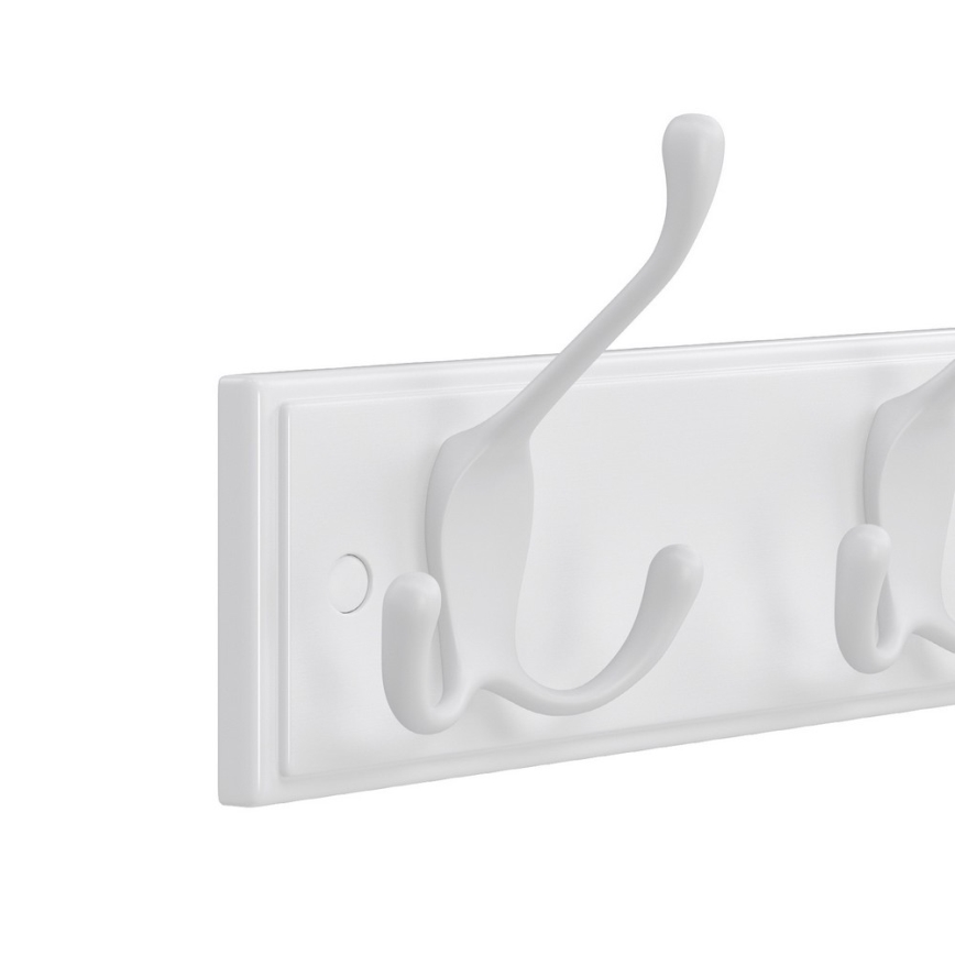 Porte-manteau mural KATE 40x11x7 cm blanc
