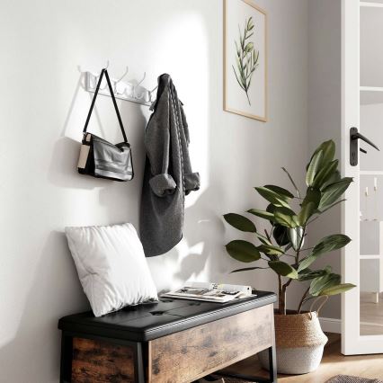 Porte-manteau mural KATE blanc
