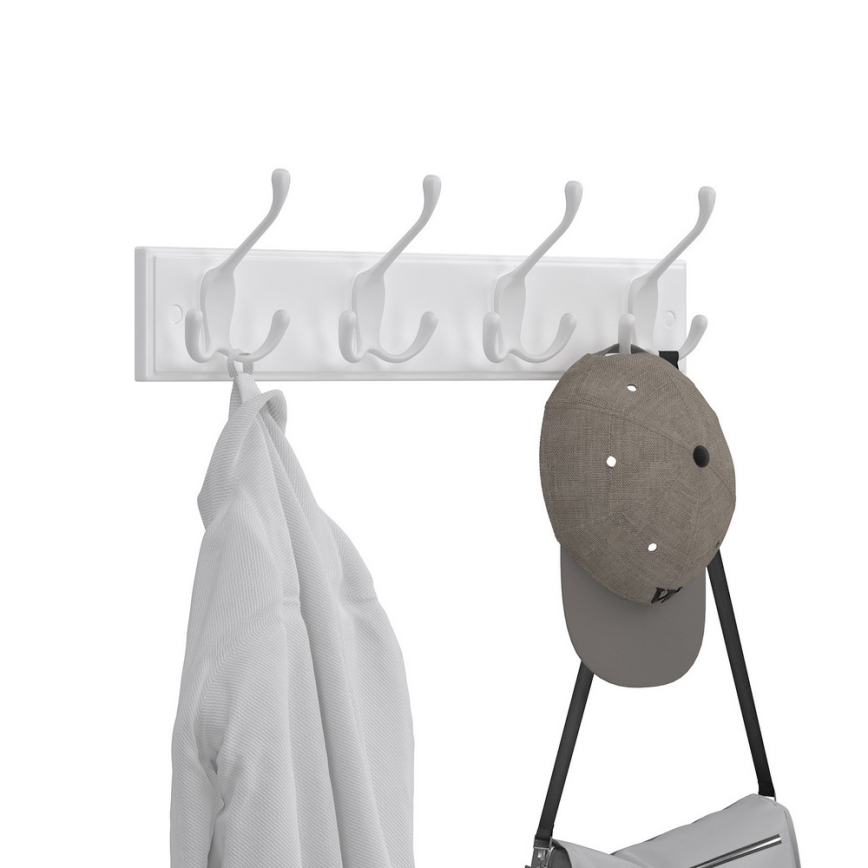 Porte-manteau mural KATE blanc