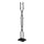Porte-manteau sur pied 180x40 cm LARB noir
