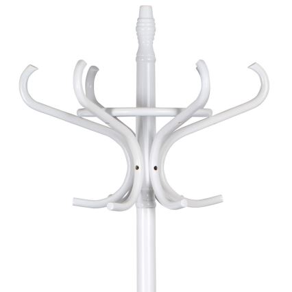 Porte-manteau sur pied 188 x 49 cm blanc