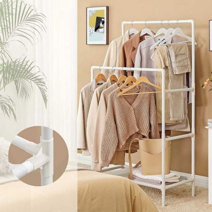 Porte-manteau sur pied LINEA blanc
