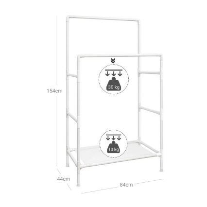 Porte-manteau sur pied LINEA blanc