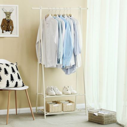 Porte-manteau sur pied LINEA, blanc