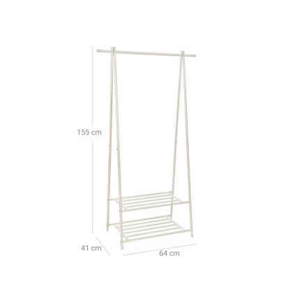 Porte-manteau sur pied LINEA, blanc