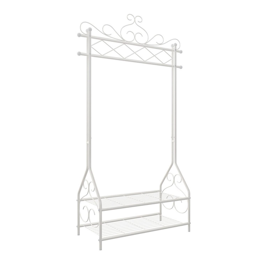 Porte-manteau sur pied LINEA blanc