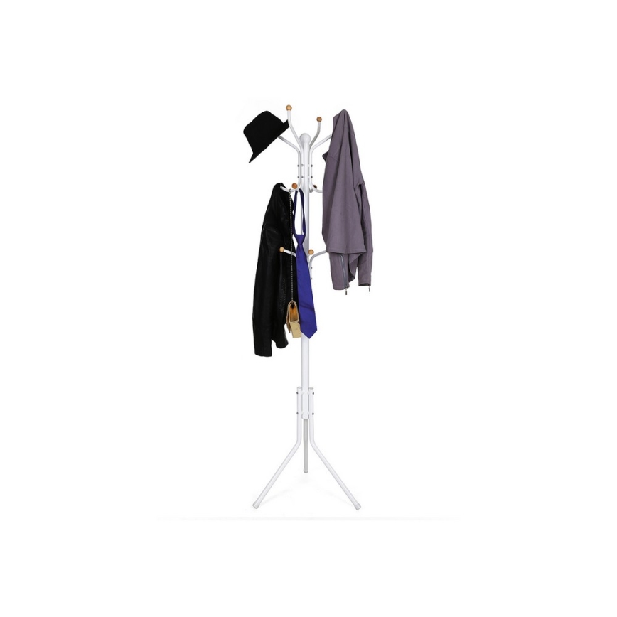 Porte-manteau sur pied LINEA blanc