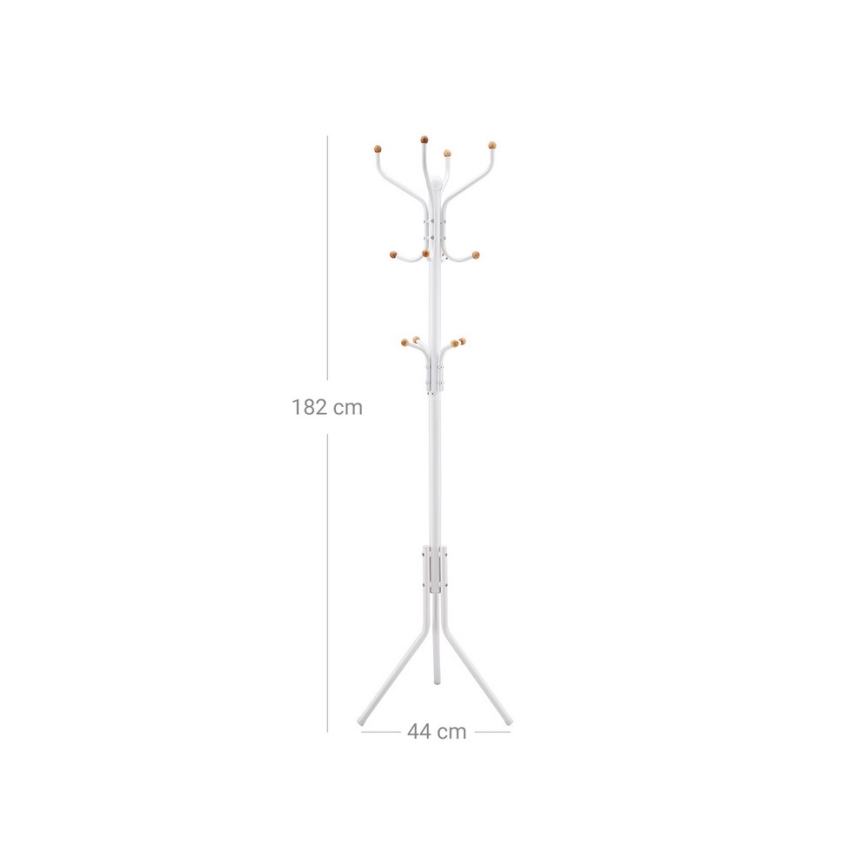 Porte-manteau sur pied LINEA blanc