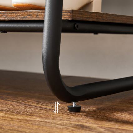 Porte-manteau sur pied LINEA marron/noir