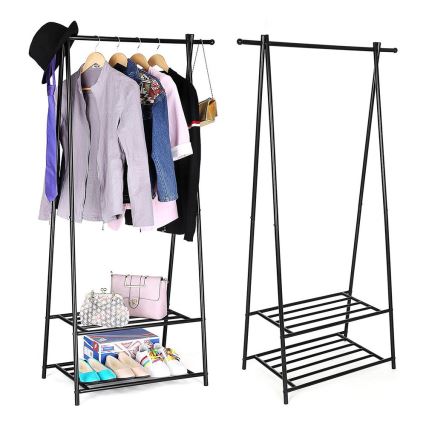Porte-manteau sur pied LINEA noir