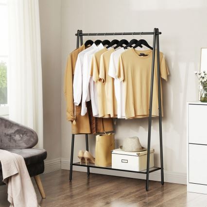 Porte-manteau sur pied LINEA, noir