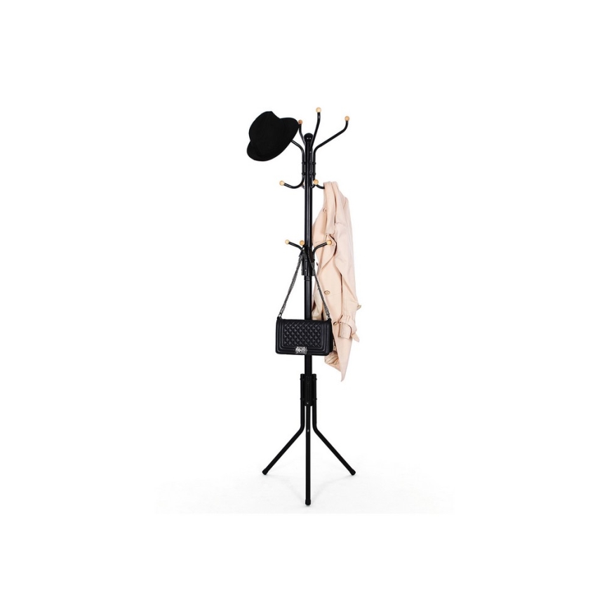 Porte-manteau sur pied LINEA noir