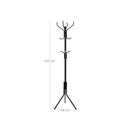 Porte-manteau sur pied LINEA noir