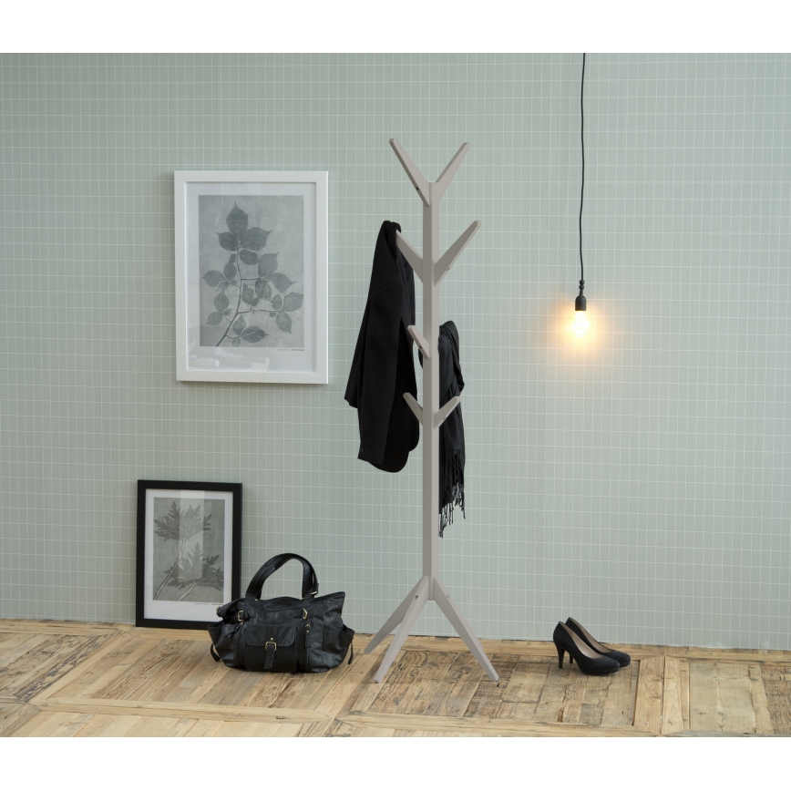 Porte-manteau sur pied VINS 178x42 cm gris