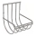 Porte-papier toilette 12x12,5 cm chrome brillant