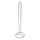 Porte-papier toilette 16x55,7 cm chrome brillant