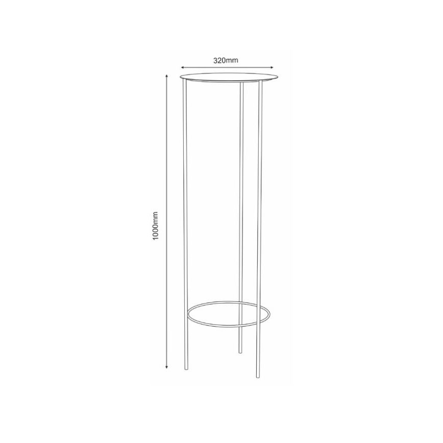 Porte-plante 100x32 cm noir