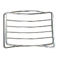 Porte-savon en fil métallique 9x11,9 cm chrome brillant