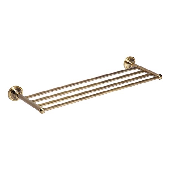 Porte-serviettes 66,5x6,5 cm, finition bronze