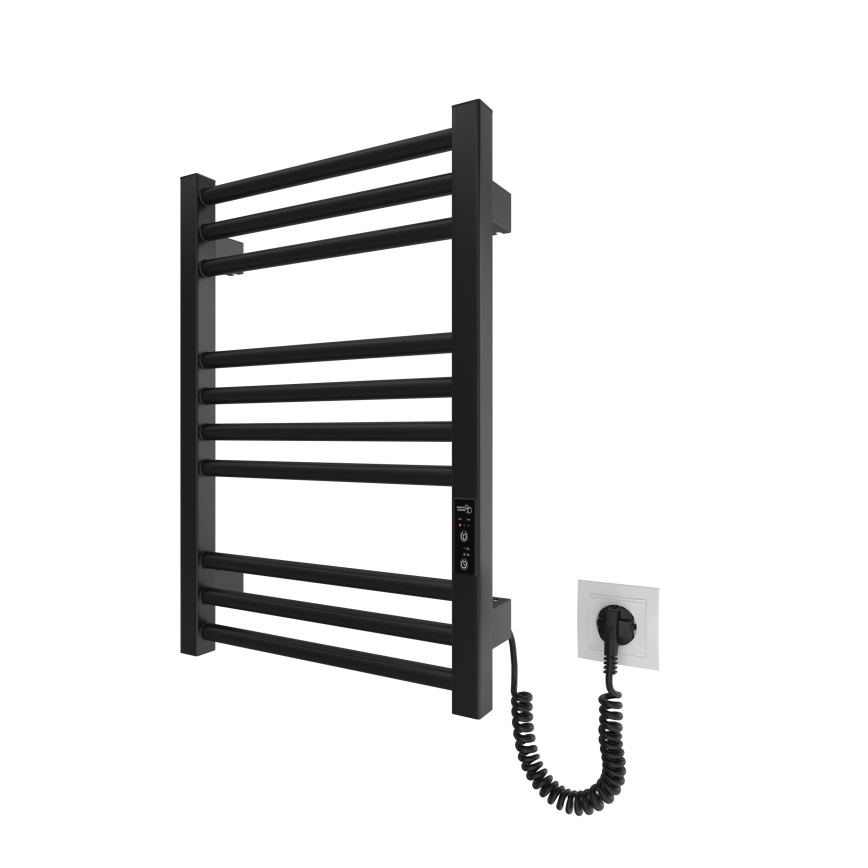 Porte-serviettes chauffant en échelle HF DERBY 100W/230V 57x43 cm noir