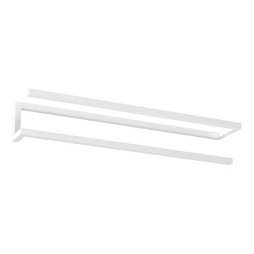 Porte-serviettes mural 10x60 cm blanc