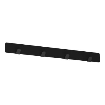 Porte-serviettes mural 40 cm noir