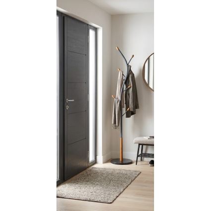 Portemanteau sur pied 186x38 cm STILE noir