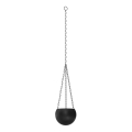 Pot de fleurs suspendu 155x27 cm noir