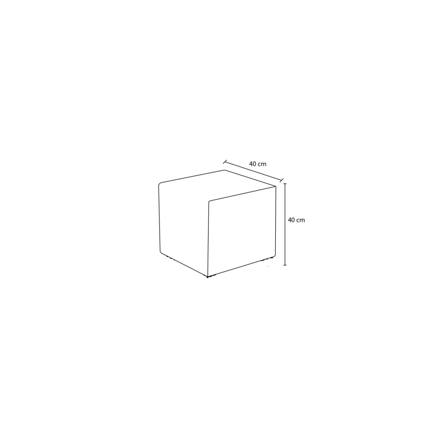 Pouf CUBI 40x40 cm crema