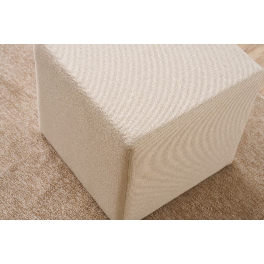 Pouf CUBI 40x40 cm crème