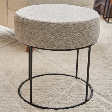 Pouf JAVI Ø 40 cm crema