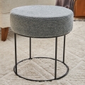 Pouf JAVI Ø 40 cm, grigio