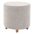 Pouf KIMA Ø 40 cm crema/grigio