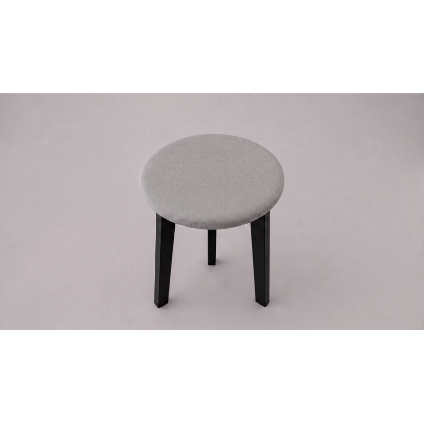 Pouf KUBE Ø 36 cm nero/grigio