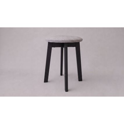 Pouf KUBE Ø 36 cm nero/grigio