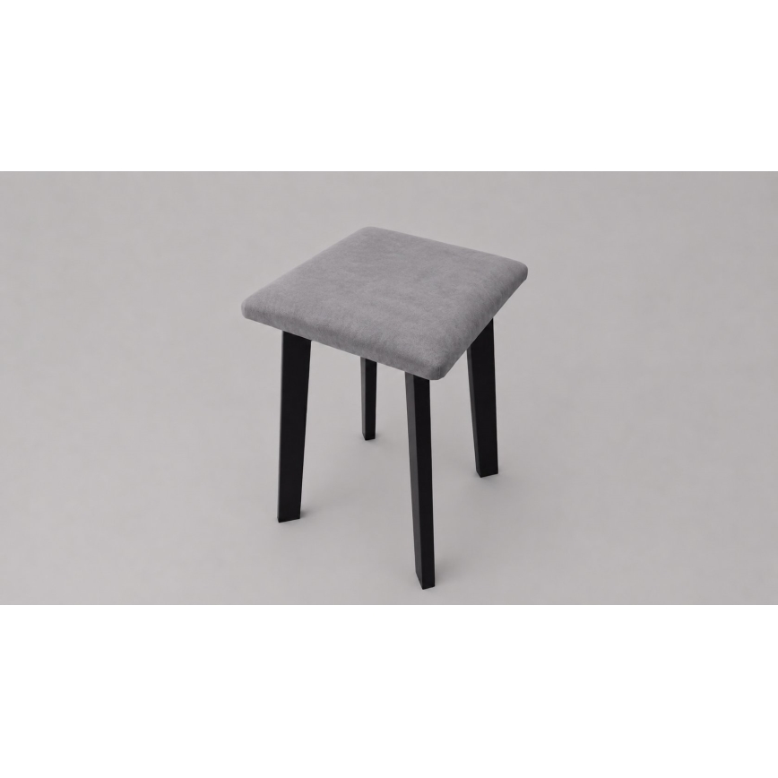 Pouf LUBE 36x36 cm nero/grigio