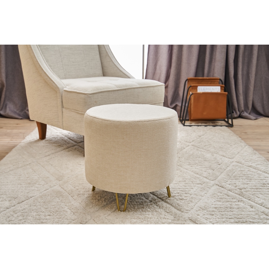 Pouf NANI Ø 40 cm crema