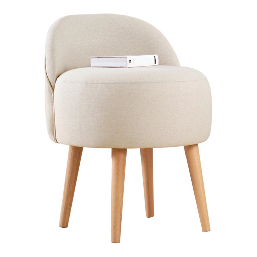 Pouf NIKI Ø 46 cm crema