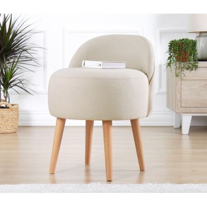 Pouf NIKI Ø 46 cm crema