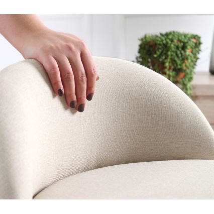 Pouf NIKI Ø 46 cm crema