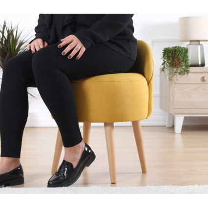 Pouf NIKI Ø 46 cm, giallo