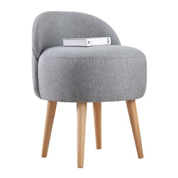 Pouf NIKI Ø 46 cm, grigio