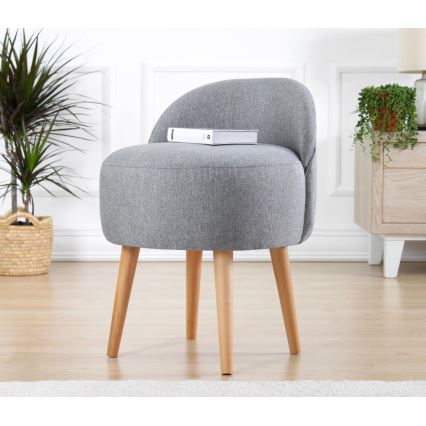 Pouf NIKI Ø 46 cm, grigio