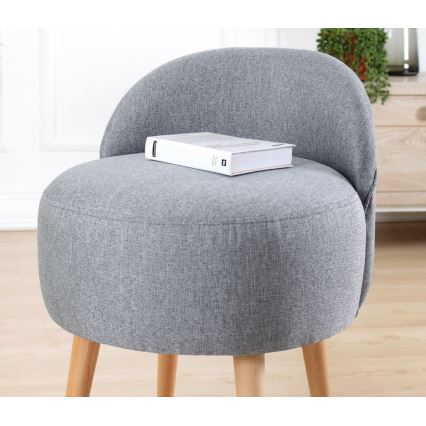 Pouf NIKI Ø 46 cm, grigio