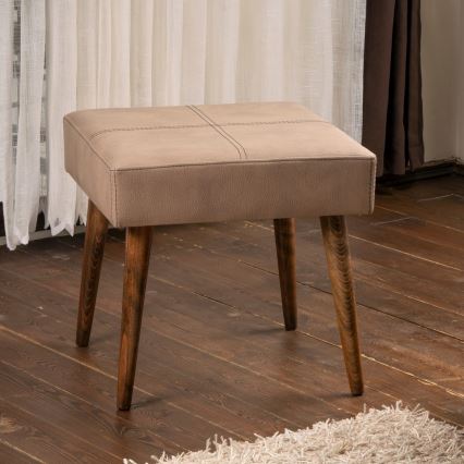 Pouf NUTO 46x46 cm marrone