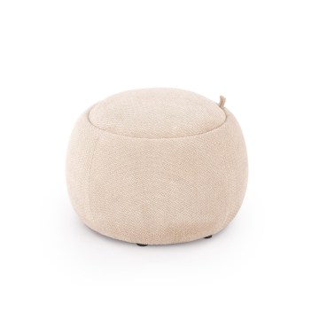 Pouf PAKS Ø 50 cm beige