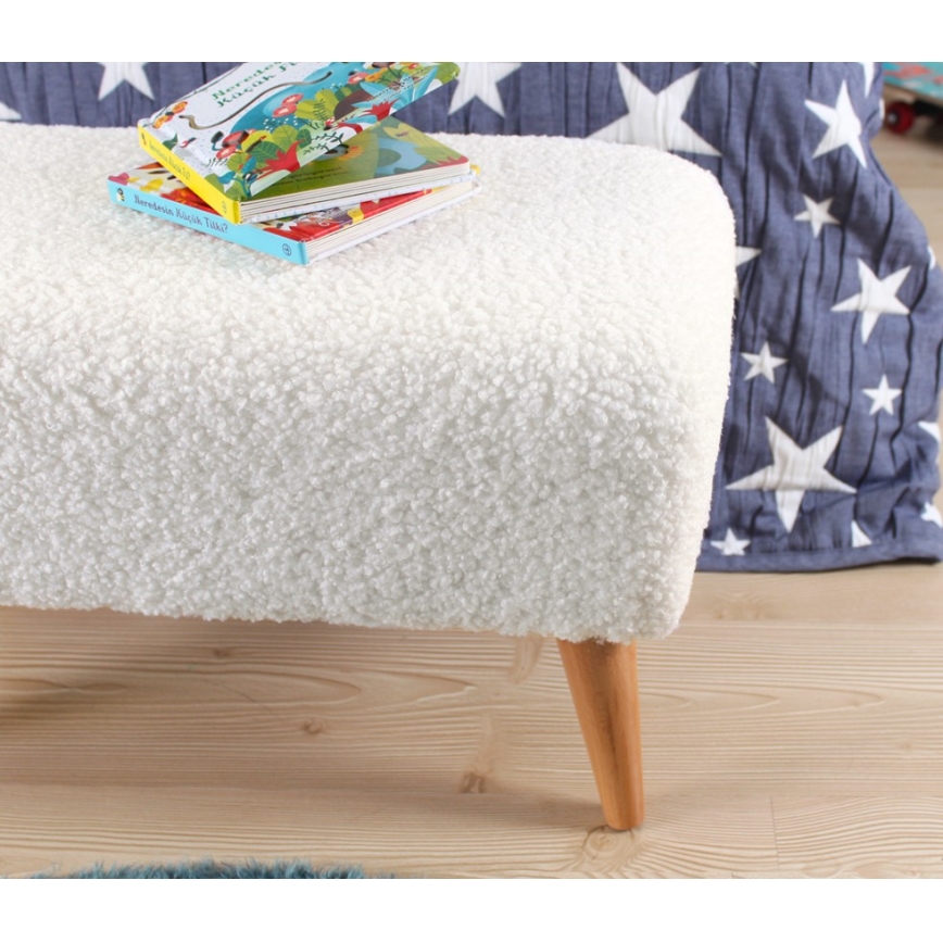 Pouf PIXI 32x61 cm bianco