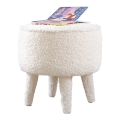 Pouf PIXI Ø 38 cm, bianco