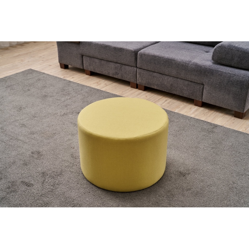 Pouf RABO, diametro 58 cm, giallo