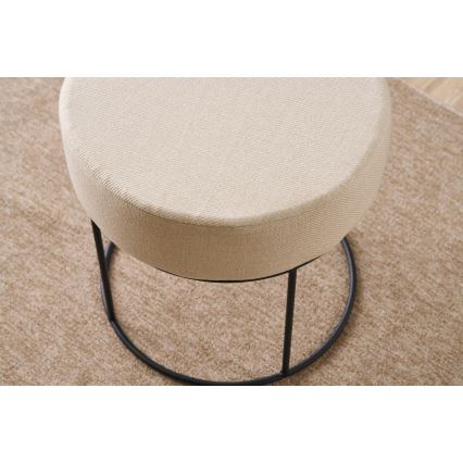 Pouf RELO Ø 40 cm crema